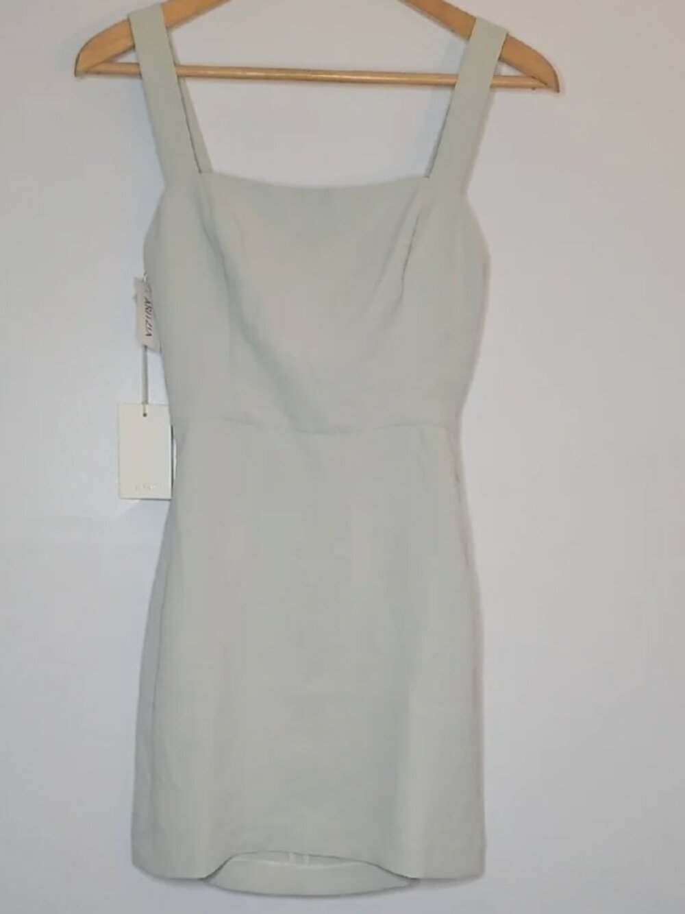 Aritzia Wilfred Aperature Tie-back Dress in Cool Ice Mint NWT